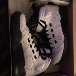 Jordan 6-17-23, White/Black-White/Blanc/Blanc/Noir